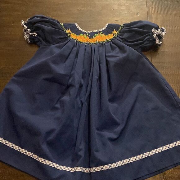 Girls Size 3 Southern Smocked Company Holiday Fall Dress - Picture 1 of 8